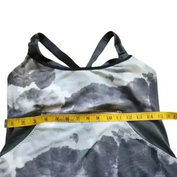 Lululemon Cross My Heart Tank Top White Coal Tinted Canvas Super Women's Medium - Picture 12 of 13